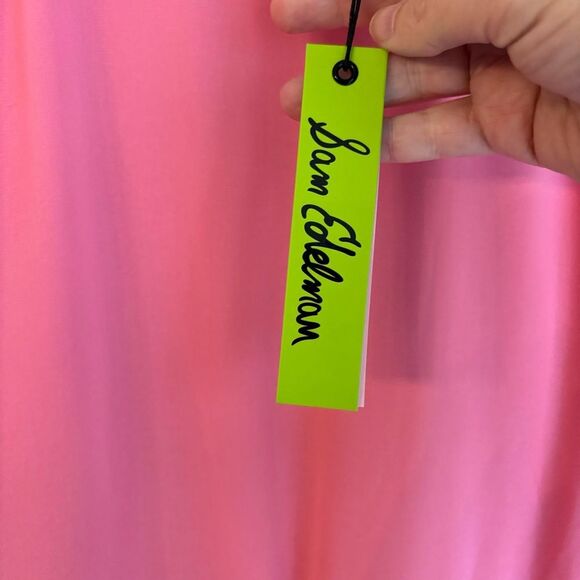 Sam Edelman Tiered handkerchief tie string dress in watermelon punch size 14 NWT - Picture 12 of 15